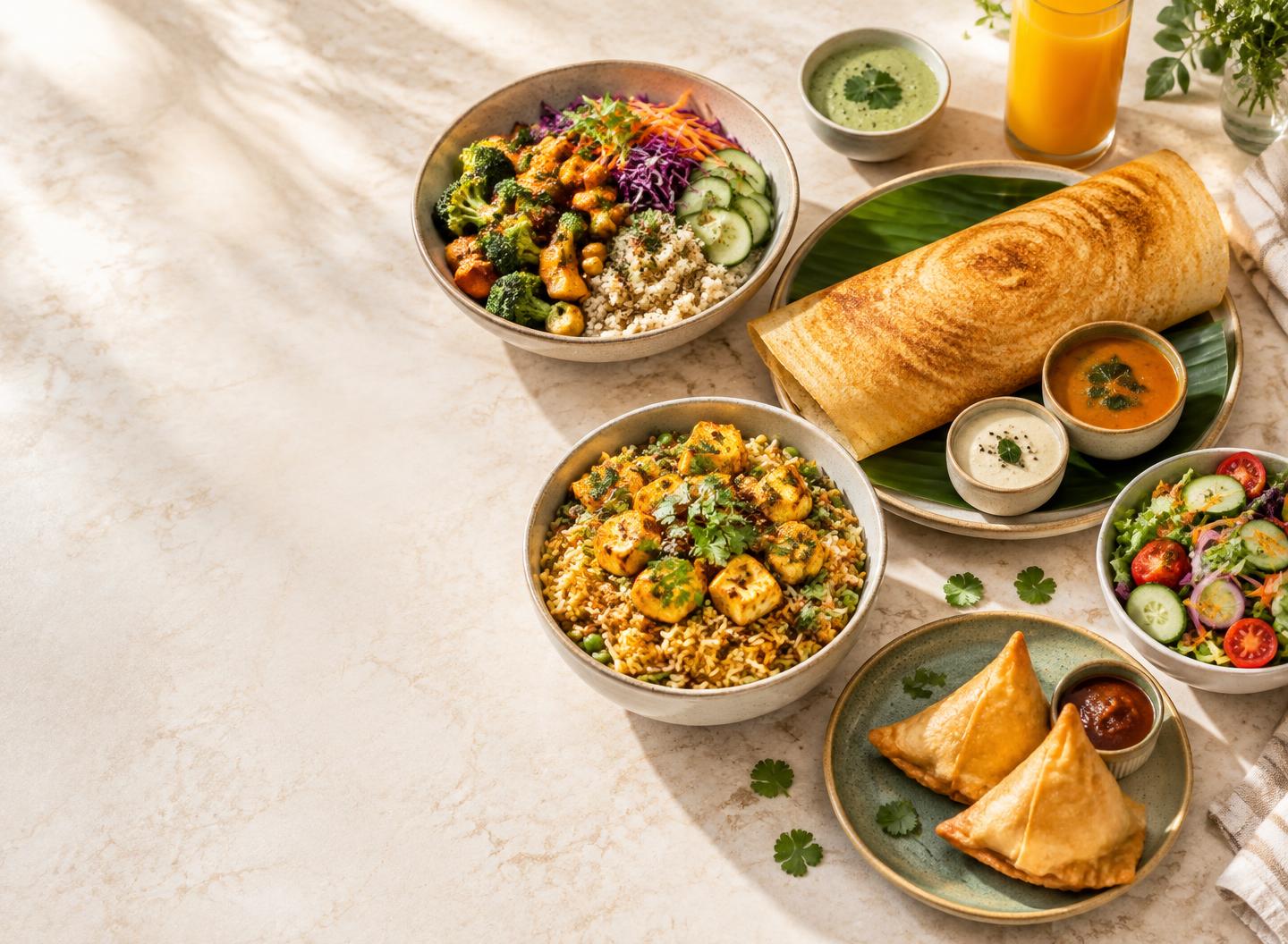 A fresh spread of Kitchen Cloud dishes